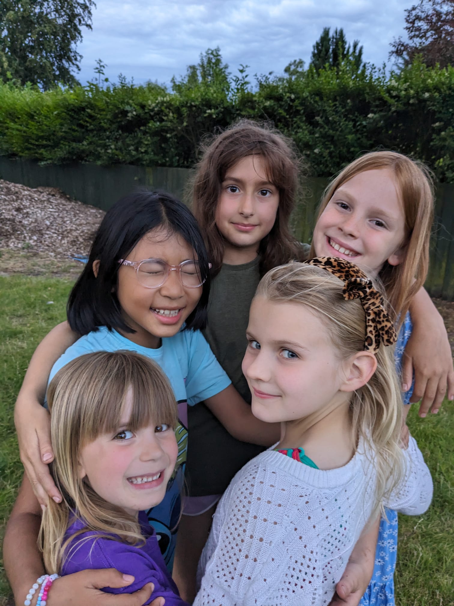 Group of Children by a river smiling