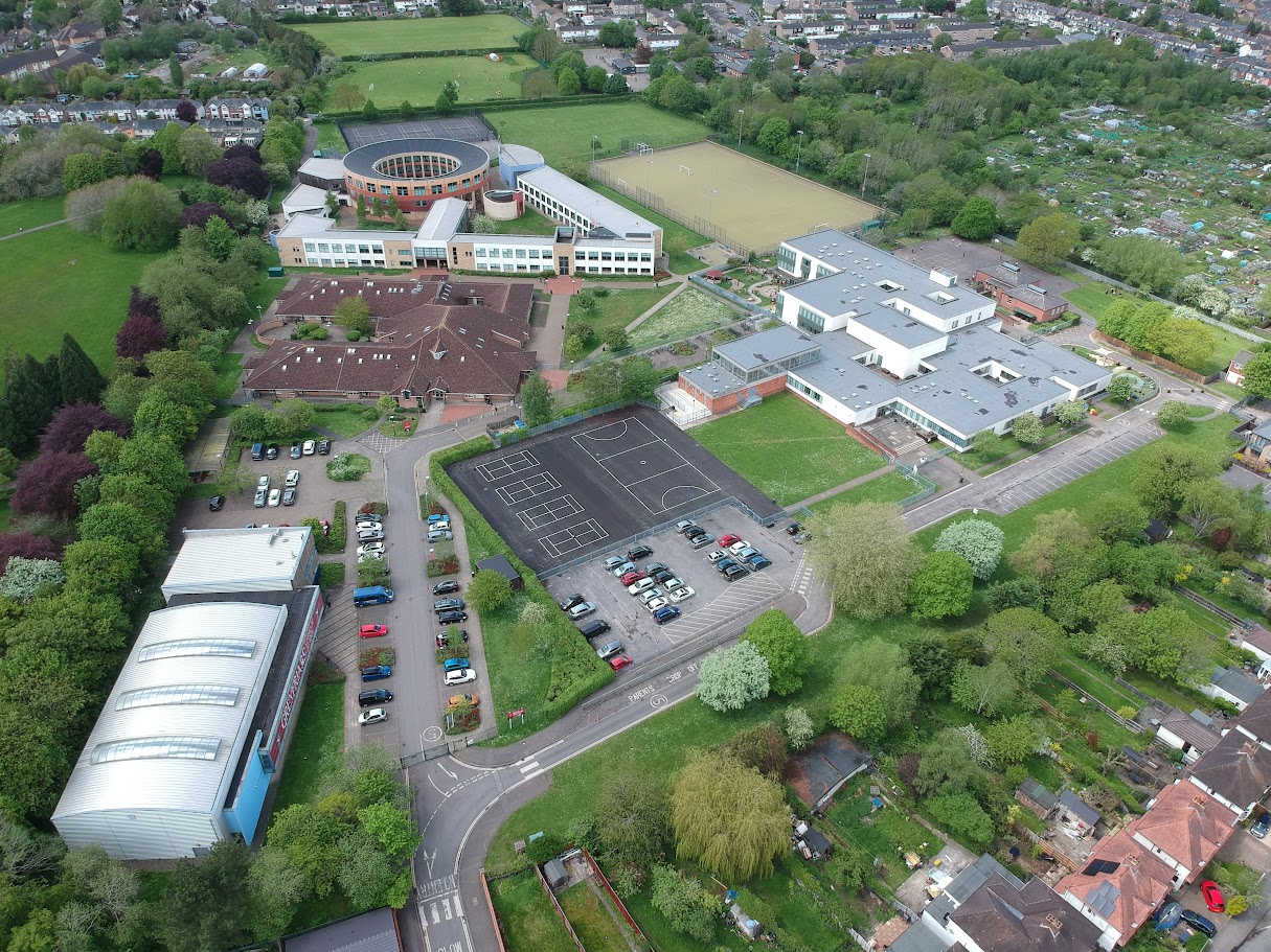 Overhead view of Greyfriars School
